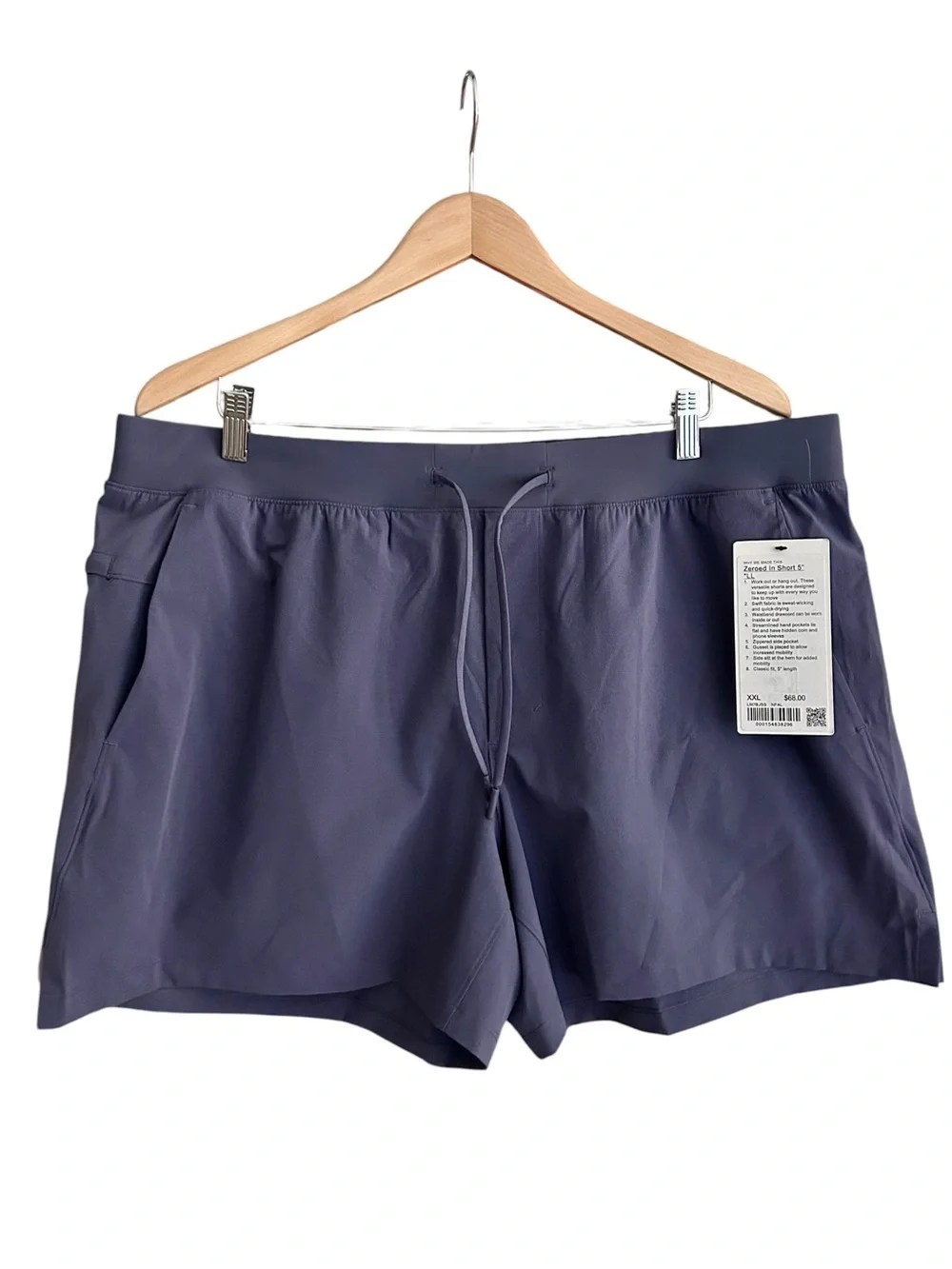 NWT Lululemon Zeroed In 5” Shorts Men’s XXL Drawstring Training Gym
